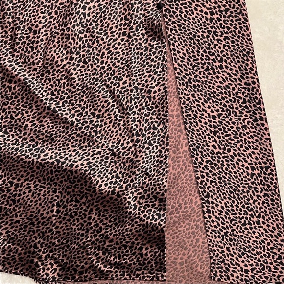 HP✨Victoria's Secret Animal Print Midi Satin Skirt - Picture 4 of 6